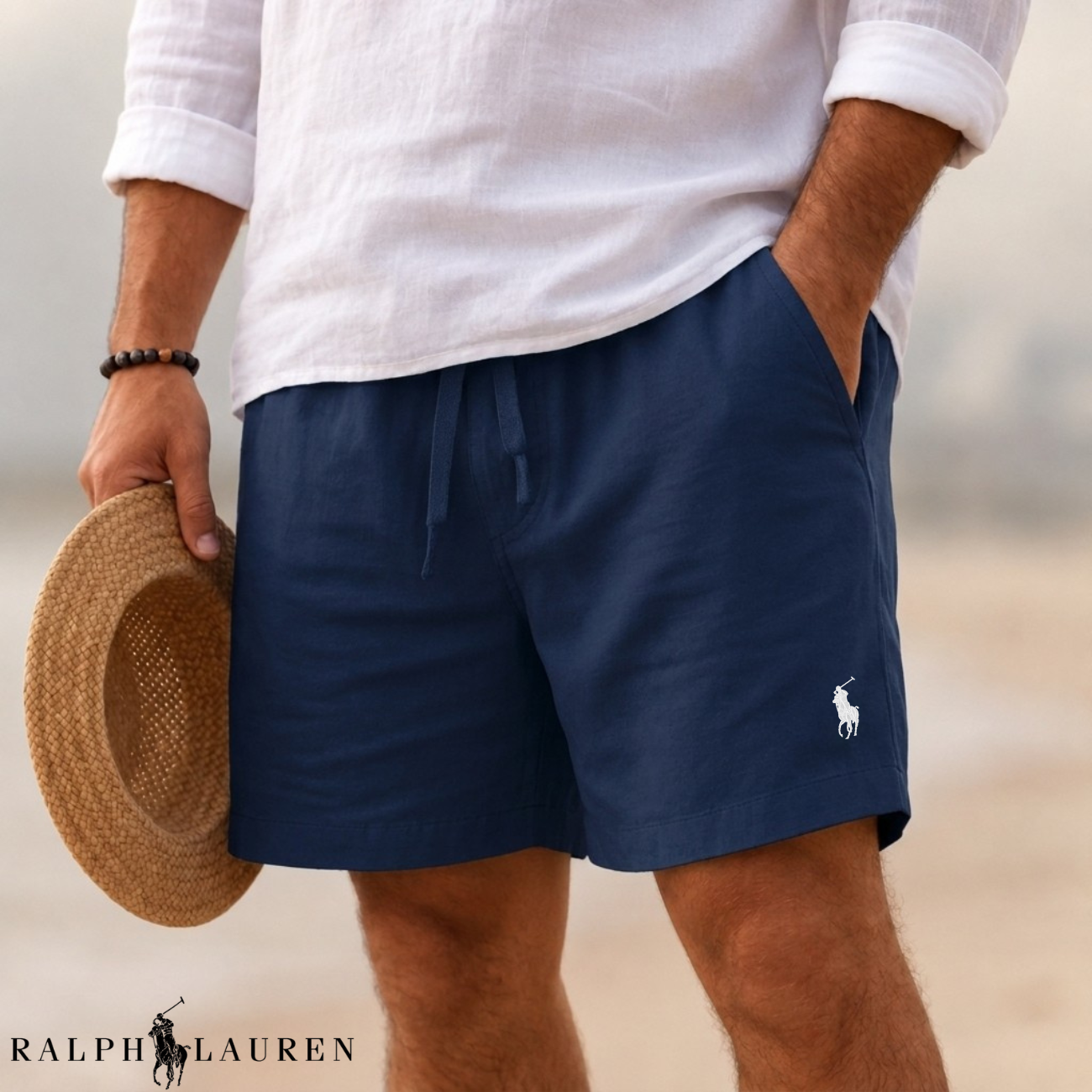 RL™ Coastal Linen Drawstring Shorts